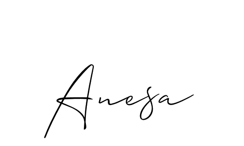 Similarly Allison_Script is the best handwritten signature design. Signature creator online .You can use it as an online autograph creator for name Anesa. Anesa signature style 2 images and pictures png