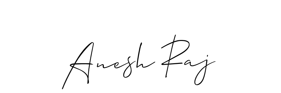 Create a beautiful signature design for name Anesh Raj. With this signature (Allison_Script) fonts, you can make a handwritten signature for free. Anesh Raj signature style 2 images and pictures png