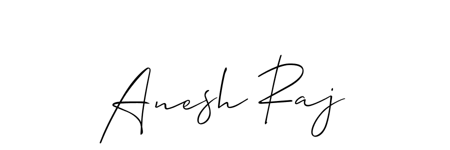 Anesh Raj stylish signature style. Best Handwritten Sign (Allison_Script) for my name. Handwritten Signature Collection Ideas for my name Anesh Raj. Anesh Raj signature style 2 images and pictures png
