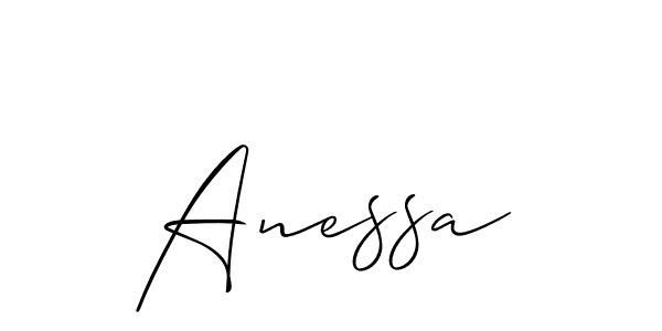 How to make Anessa signature? Allison_Script is a professional autograph style. Create handwritten signature for Anessa name. Anessa signature style 2 images and pictures png