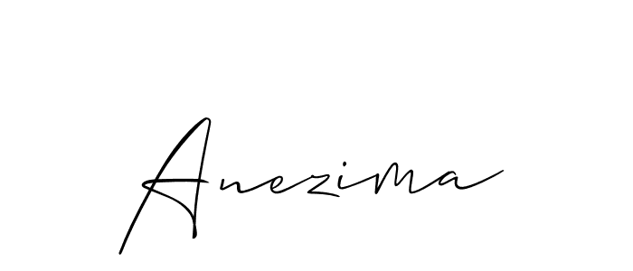 How to Draw Anezima signature style? Allison_Script is a latest design signature styles for name Anezima. Anezima signature style 2 images and pictures png