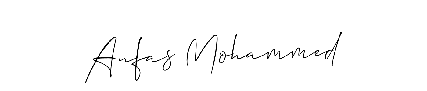 How to make Anfas Mohammed signature? Allison_Script is a professional autograph style. Create handwritten signature for Anfas Mohammed name. Anfas Mohammed signature style 2 images and pictures png