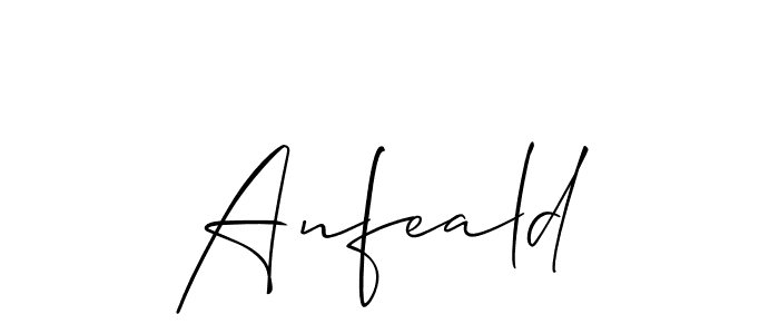 Make a short Anfeald signature style. Manage your documents anywhere anytime using Allison_Script. Create and add eSignatures, submit forms, share and send files easily. Anfeald signature style 2 images and pictures png