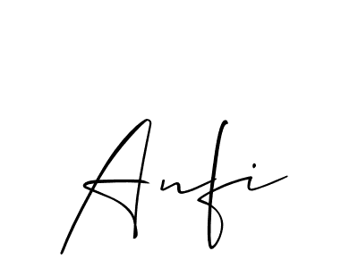 It looks lik you need a new signature style for name Anfi. Design unique handwritten (Allison_Script) signature with our free signature maker in just a few clicks. Anfi signature style 2 images and pictures png