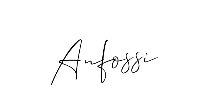 It looks lik you need a new signature style for name Anfossi. Design unique handwritten (Allison_Script) signature with our free signature maker in just a few clicks. Anfossi signature style 2 images and pictures png