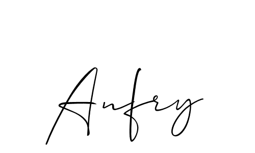 How to Draw Anfry signature style? Allison_Script is a latest design signature styles for name Anfry. Anfry signature style 2 images and pictures png