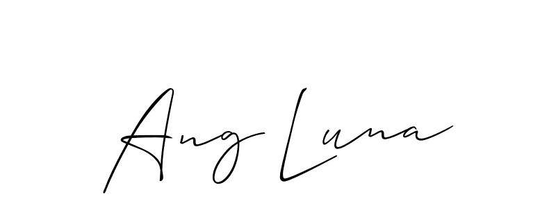 You can use this online signature creator to create a handwritten signature for the name Ang Luna. This is the best online autograph maker. Ang Luna signature style 2 images and pictures png