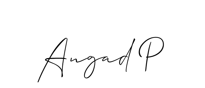 You can use this online signature creator to create a handwritten signature for the name Angad P. This is the best online autograph maker. Angad P signature style 2 images and pictures png