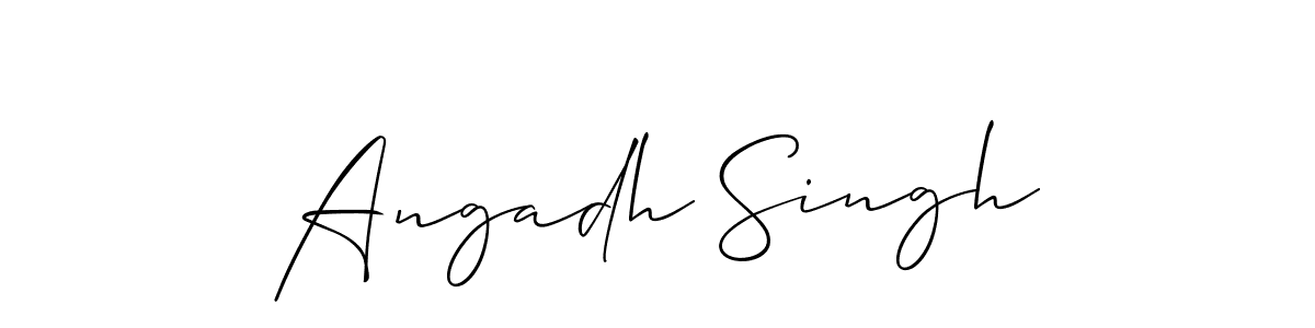 Once you've used our free online signature maker to create your best signature Allison_Script style, it's time to enjoy all of the benefits that Angadh Singh name signing documents. Angadh Singh signature style 2 images and pictures png
