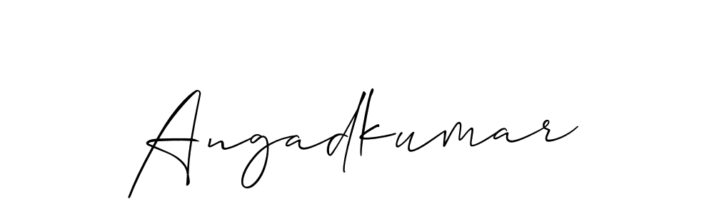 Best and Professional Signature Style for Angadkumar. Allison_Script Best Signature Style Collection. Angadkumar signature style 2 images and pictures png