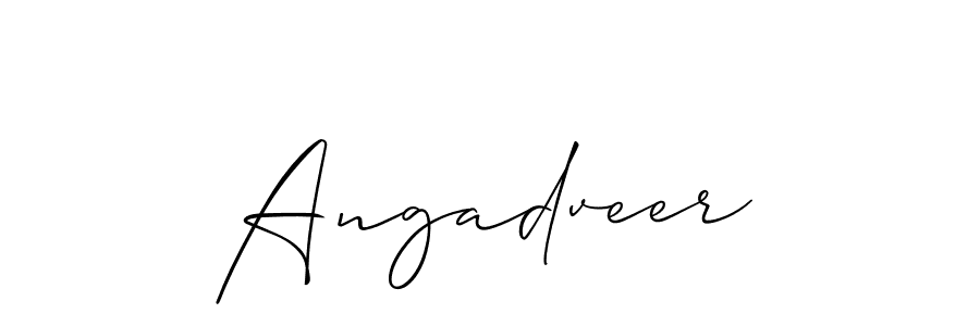 You should practise on your own different ways (Allison_Script) to write your name (Angadveer) in signature. don't let someone else do it for you. Angadveer signature style 2 images and pictures png