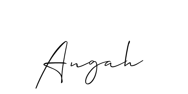 How to Draw Angah  signature style? Allison_Script is a latest design signature styles for name Angah . Angah  signature style 2 images and pictures png