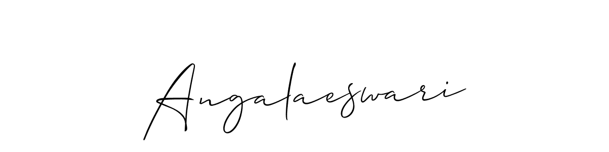 Make a beautiful signature design for name Angalaeswari. Use this online signature maker to create a handwritten signature for free. Angalaeswari signature style 2 images and pictures png
