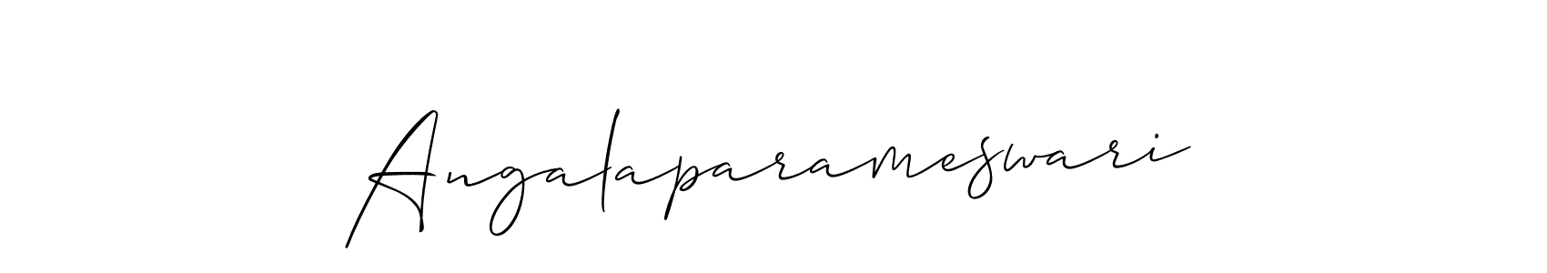 How to Draw Angalaparameswari signature style? Allison_Script is a latest design signature styles for name Angalaparameswari. Angalaparameswari signature style 2 images and pictures png