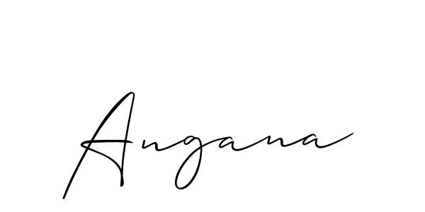 You should practise on your own different ways (Allison_Script) to write your name (Angana) in signature. don't let someone else do it for you. Angana signature style 2 images and pictures png