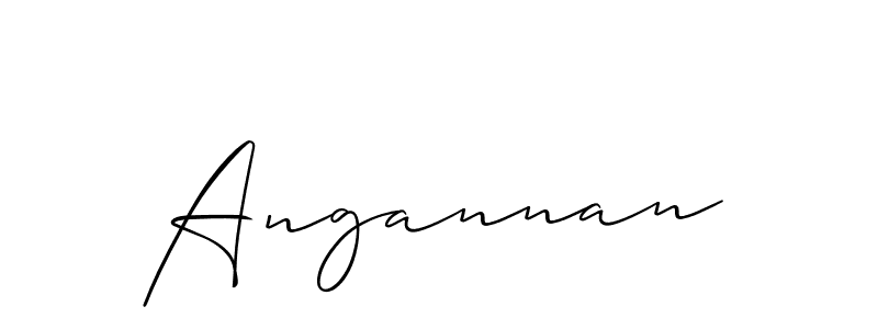 How to make Angannan name signature. Use Allison_Script style for creating short signs online. This is the latest handwritten sign. Angannan signature style 2 images and pictures png