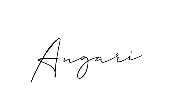 How to make Angari name signature. Use Allison_Script style for creating short signs online. This is the latest handwritten sign. Angari signature style 2 images and pictures png