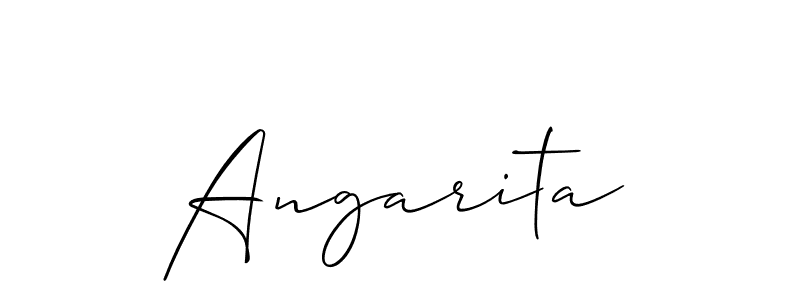 You should practise on your own different ways (Allison_Script) to write your name (Angarita) in signature. don't let someone else do it for you. Angarita signature style 2 images and pictures png