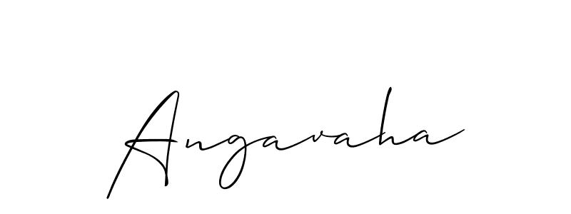 You should practise on your own different ways (Allison_Script) to write your name (Angavaha) in signature. don't let someone else do it for you. Angavaha signature style 2 images and pictures png