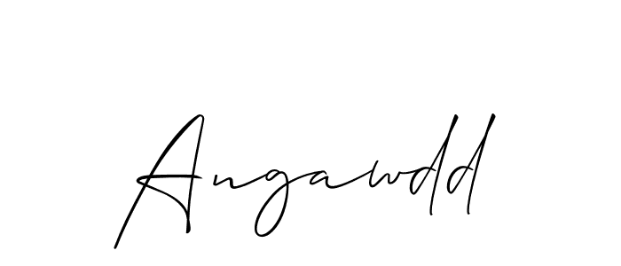 Make a beautiful signature design for name Angawdd. With this signature (Allison_Script) style, you can create a handwritten signature for free. Angawdd signature style 2 images and pictures png