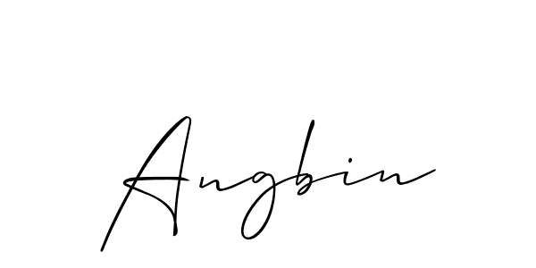 Make a beautiful signature design for name Angbin. Use this online signature maker to create a handwritten signature for free. Angbin signature style 2 images and pictures png