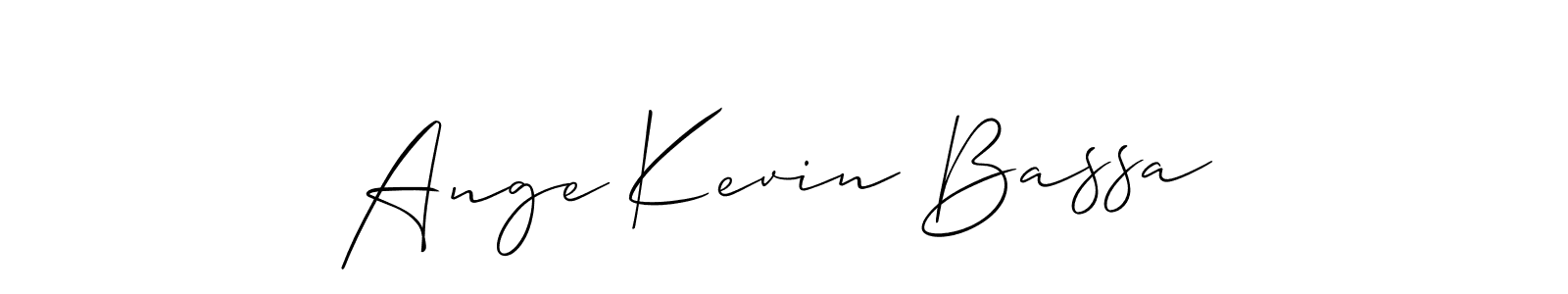 Also we have Ange Kevin Bassa name is the best signature style. Create professional handwritten signature collection using Allison_Script autograph style. Ange Kevin Bassa signature style 2 images and pictures png