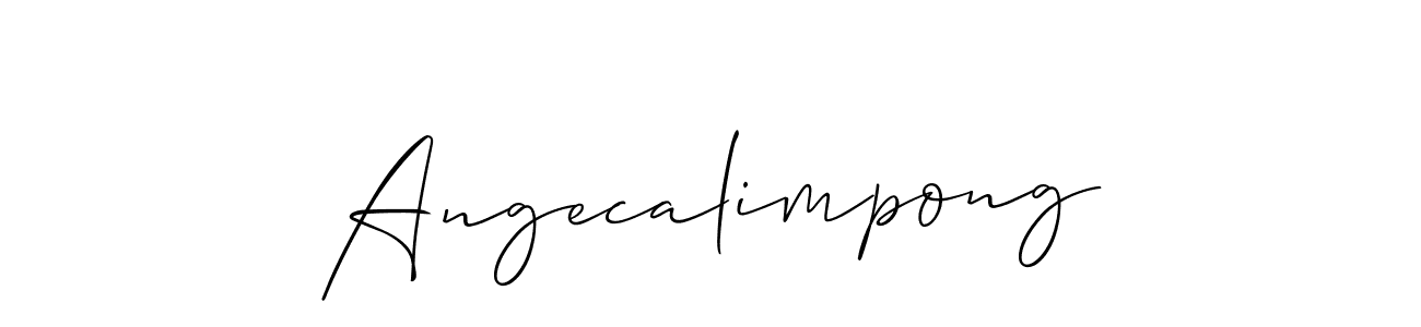 You can use this online signature creator to create a handwritten signature for the name Angecalimpong. This is the best online autograph maker. Angecalimpong signature style 2 images and pictures png