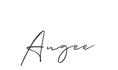 Make a beautiful signature design for name Angee. With this signature (Allison_Script) style, you can create a handwritten signature for free. Angee signature style 2 images and pictures png