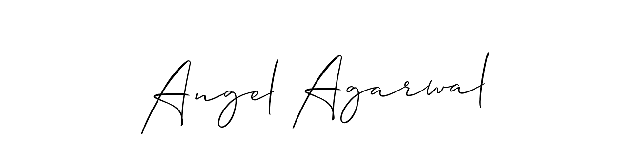 How to make Angel Agarwal signature? Allison_Script is a professional autograph style. Create handwritten signature for Angel Agarwal name. Angel Agarwal signature style 2 images and pictures png