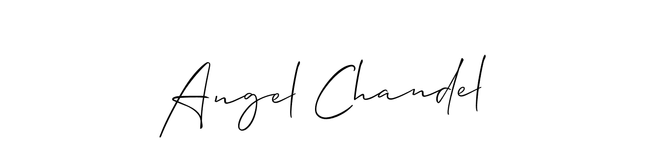 How to make Angel Chandel name signature. Use Allison_Script style for creating short signs online. This is the latest handwritten sign. Angel Chandel signature style 2 images and pictures png
