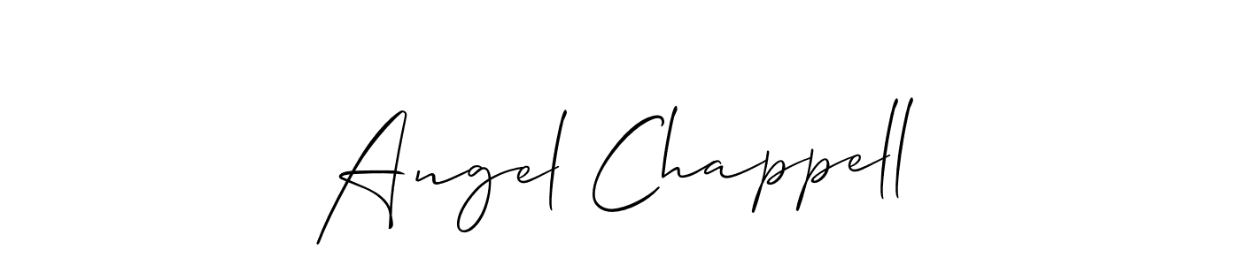 How to make Angel Chappell signature? Allison_Script is a professional autograph style. Create handwritten signature for Angel Chappell name. Angel Chappell signature style 2 images and pictures png