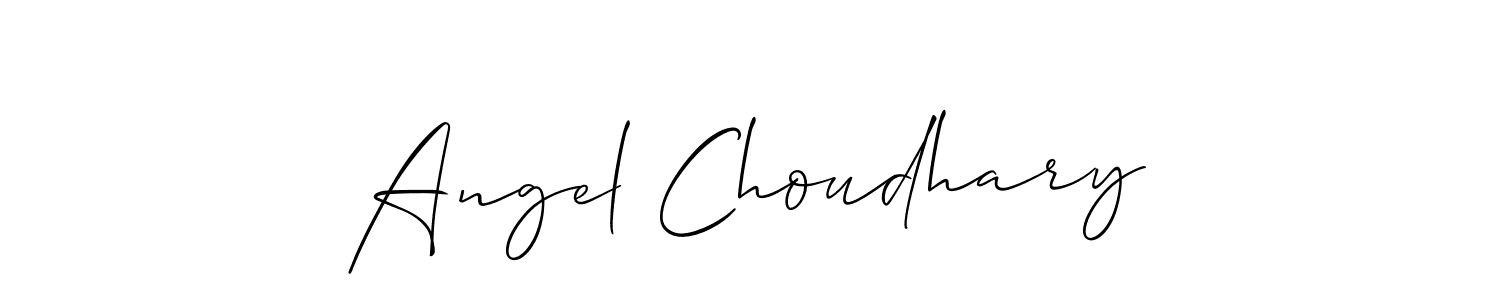 You should practise on your own different ways (Allison_Script) to write your name (Angel Choudhary) in signature. don't let someone else do it for you. Angel Choudhary signature style 2 images and pictures png