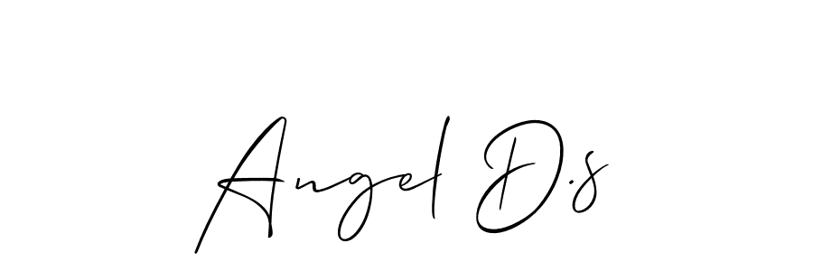 Make a beautiful signature design for name Angel D.s. With this signature (Allison_Script) style, you can create a handwritten signature for free. Angel D.s signature style 2 images and pictures png