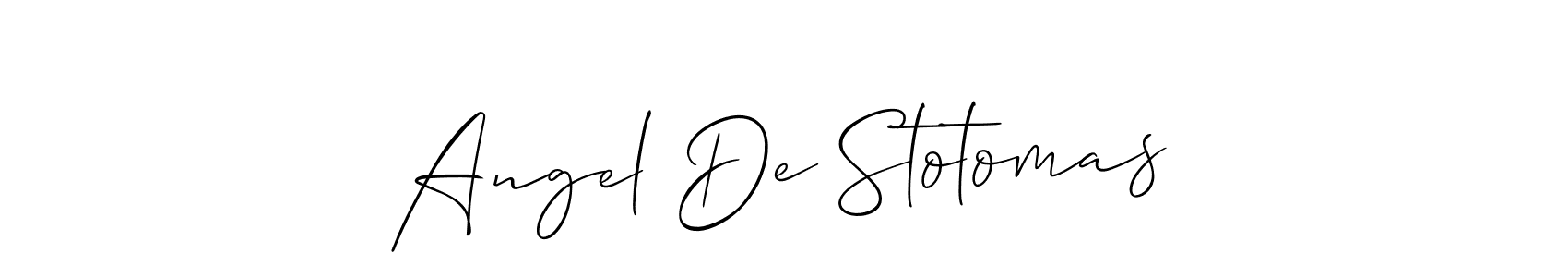 How to make Angel De Stotomas signature? Allison_Script is a professional autograph style. Create handwritten signature for Angel De Stotomas name. Angel De Stotomas signature style 2 images and pictures png
