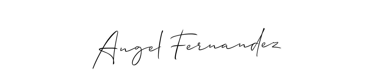 Angel Fernandez stylish signature style. Best Handwritten Sign (Allison_Script) for my name. Handwritten Signature Collection Ideas for my name Angel Fernandez. Angel Fernandez signature style 2 images and pictures png
