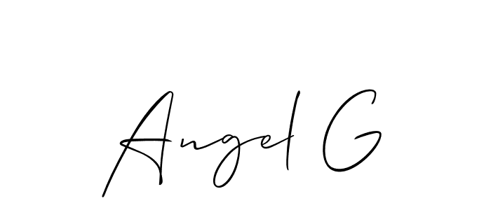You can use this online signature creator to create a handwritten signature for the name Angel G. This is the best online autograph maker. Angel G signature style 2 images and pictures png
