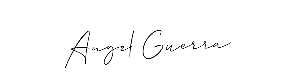 Also we have Angel Guerra name is the best signature style. Create professional handwritten signature collection using Allison_Script autograph style. Angel Guerra signature style 2 images and pictures png