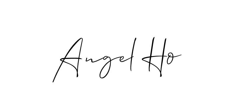 Allison_Script is a professional signature style that is perfect for those who want to add a touch of class to their signature. It is also a great choice for those who want to make their signature more unique. Get Angel Ho name to fancy signature for free. Angel Ho signature style 2 images and pictures png