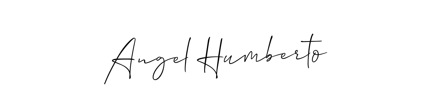 if you are searching for the best signature style for your name Angel Humberto. so please give up your signature search. here we have designed multiple signature styles  using Allison_Script. Angel Humberto signature style 2 images and pictures png