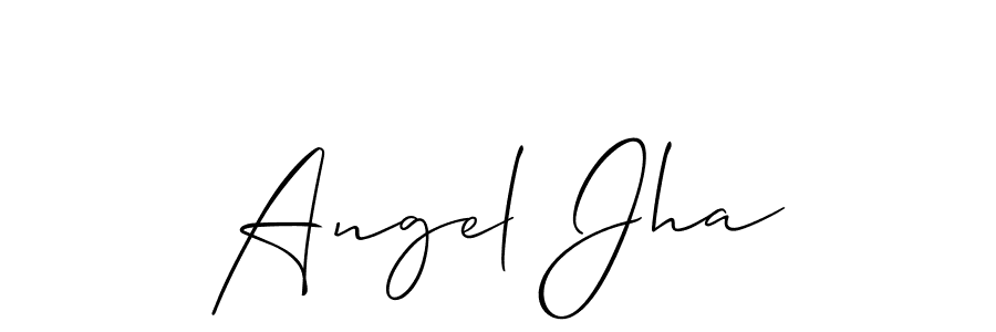 You can use this online signature creator to create a handwritten signature for the name Angel Jha. This is the best online autograph maker. Angel Jha signature style 2 images and pictures png