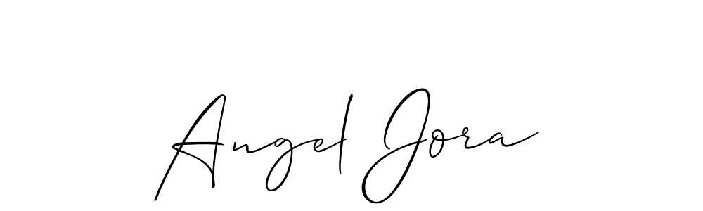 Make a short Angel Jora signature style. Manage your documents anywhere anytime using Allison_Script. Create and add eSignatures, submit forms, share and send files easily. Angel Jora signature style 2 images and pictures png