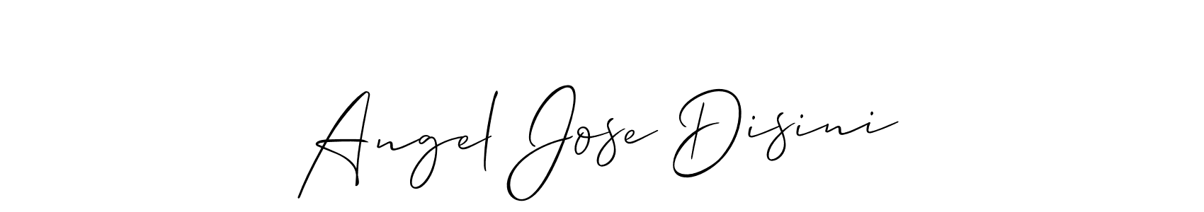 Use a signature maker to create a handwritten signature online. With this signature software, you can design (Allison_Script) your own signature for name Angel Jose Disini. Angel Jose Disini signature style 2 images and pictures png