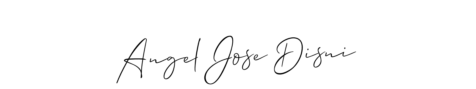 Design your own signature with our free online signature maker. With this signature software, you can create a handwritten (Allison_Script) signature for name Angel Jose Disni. Angel Jose Disni signature style 2 images and pictures png