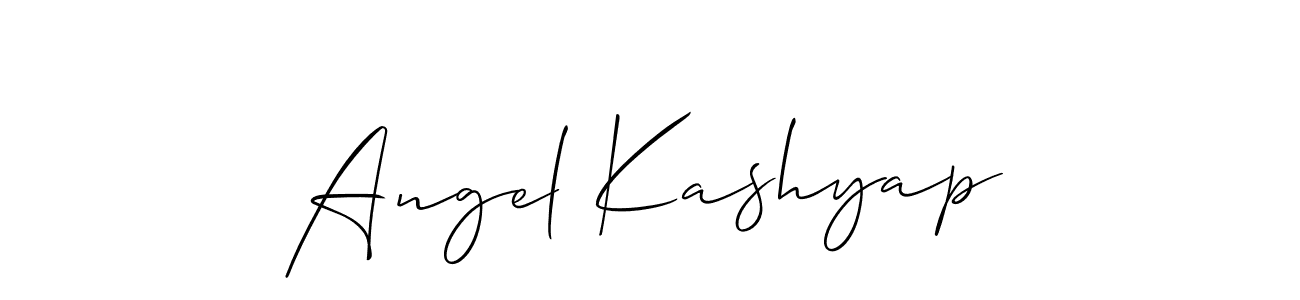Best and Professional Signature Style for Angel Kashyap. Allison_Script Best Signature Style Collection. Angel Kashyap signature style 2 images and pictures png
