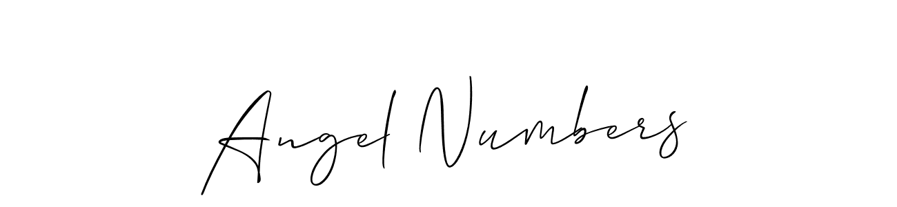 It looks lik you need a new signature style for name Angel Numbers. Design unique handwritten (Allison_Script) signature with our free signature maker in just a few clicks. Angel Numbers signature style 2 images and pictures png