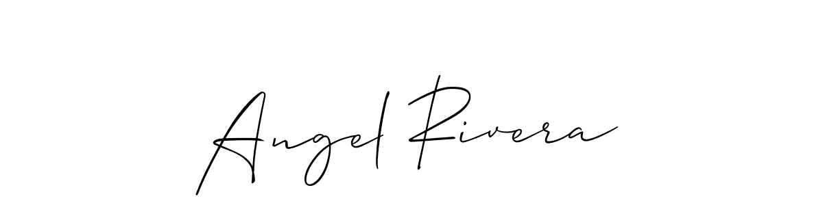 You should practise on your own different ways (Allison_Script) to write your name (Angel Rivera) in signature. don't let someone else do it for you. Angel Rivera signature style 2 images and pictures png