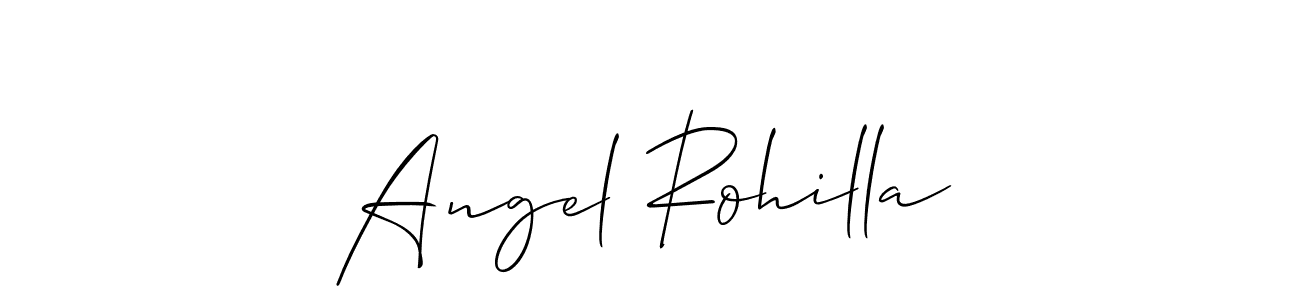 The best way (Allison_Script) to make a short signature is to pick only two or three words in your name. The name Angel Rohilla include a total of six letters. For converting this name. Angel Rohilla signature style 2 images and pictures png