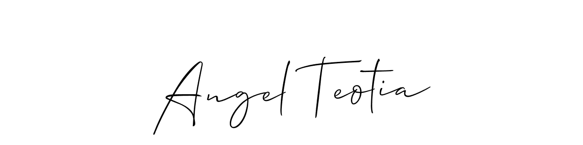 This is the best signature style for the Angel Teotia name. Also you like these signature font (Allison_Script). Mix name signature. Angel Teotia signature style 2 images and pictures png