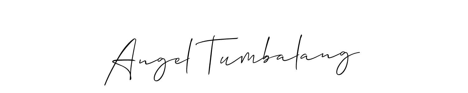 Also we have Angel Tumbalang name is the best signature style. Create professional handwritten signature collection using Allison_Script autograph style. Angel Tumbalang signature style 2 images and pictures png