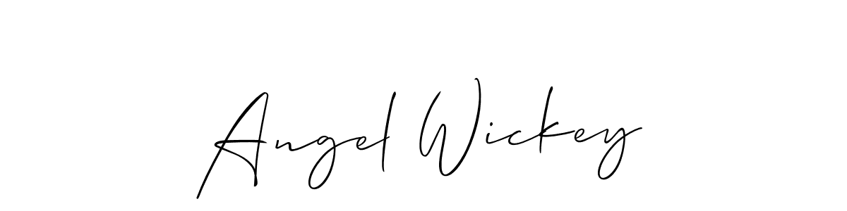 Make a beautiful signature design for name Angel Wickey. Use this online signature maker to create a handwritten signature for free. Angel Wickey signature style 2 images and pictures png
